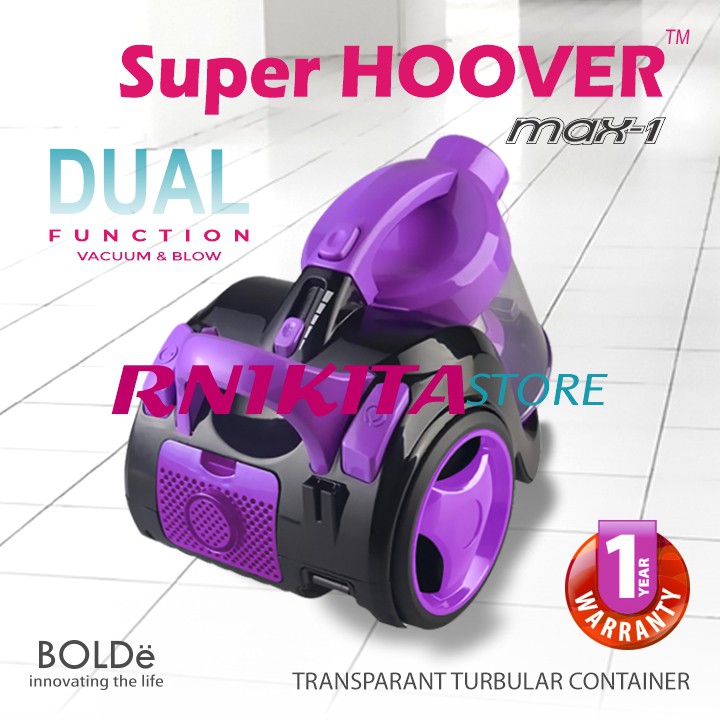 BOLDe MAX ONE - Super Hoover Cyclone Vacuum Cleaner 2 in 1