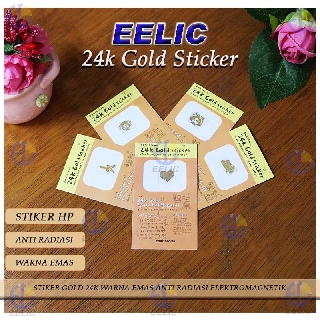 EELIC EELIC STR GOLD 1 pcs stiker  hp  warna emas 24K anti  