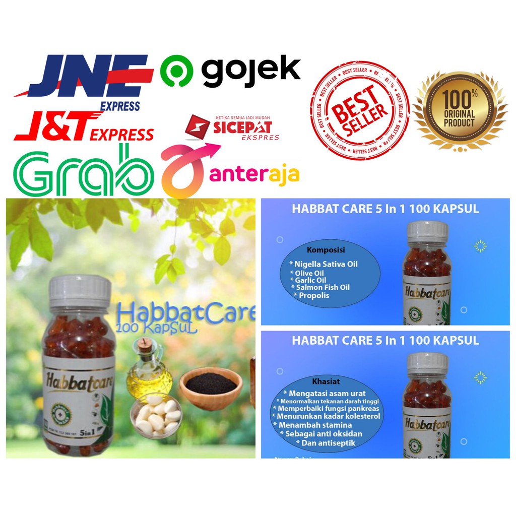 Habbatcare 5 In 1 100 Kapsul Bukan Amrita Herbal