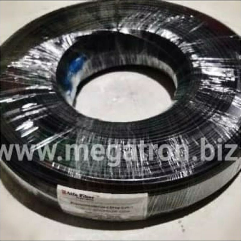 Kabel Fiber Optic (FO) single core 200 meter - konektor SC terpasang