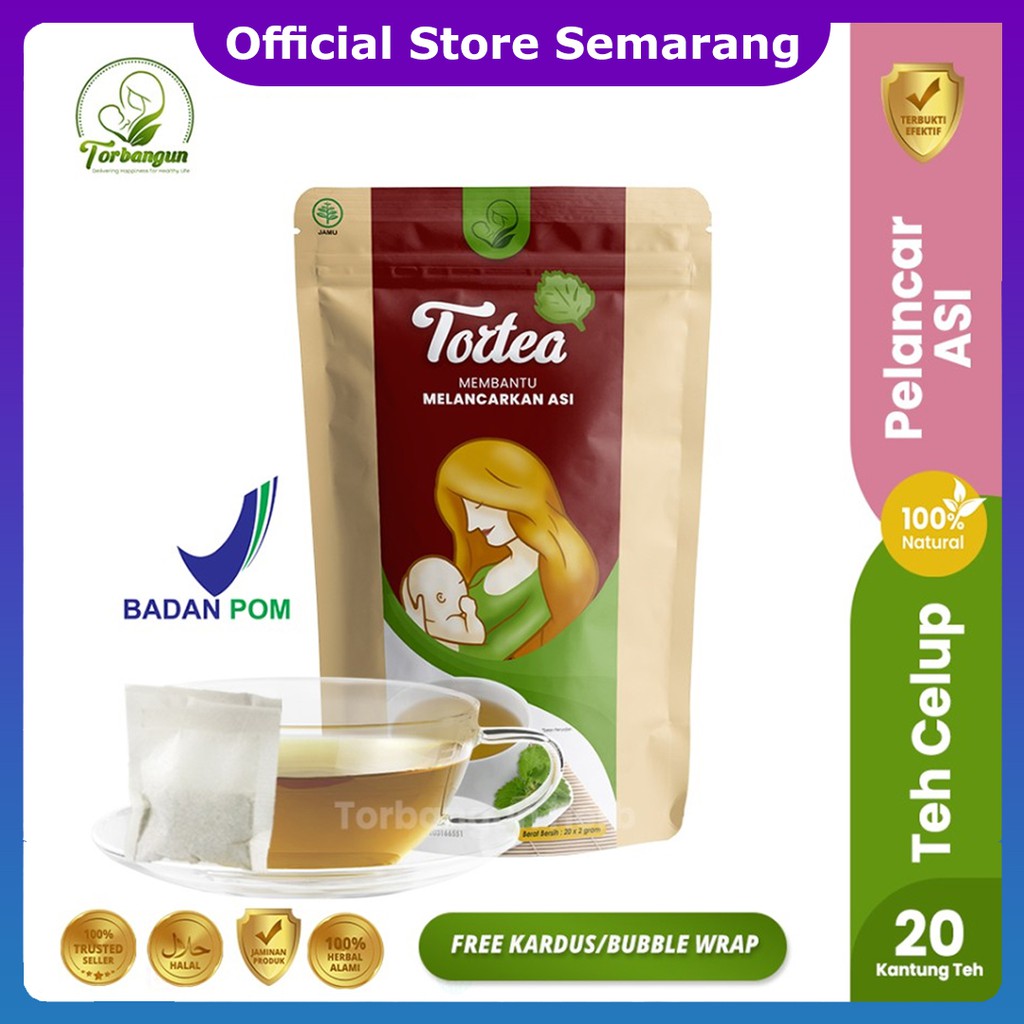 TORTEA : Teh Celup Torbangun ORIGINAL Pelancar ASI Booster Tea Torbangun Herbal Untuk Ibu Menyusui