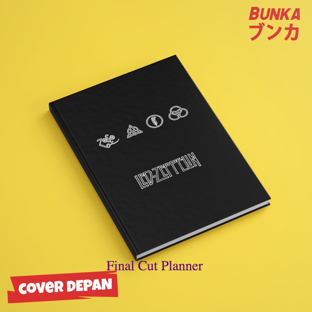 

buku tulis polos/bergaris Band Led Zeppelin Hardcover A5 Buku Tulis Catatan Notes Agenda Planner Jurnal