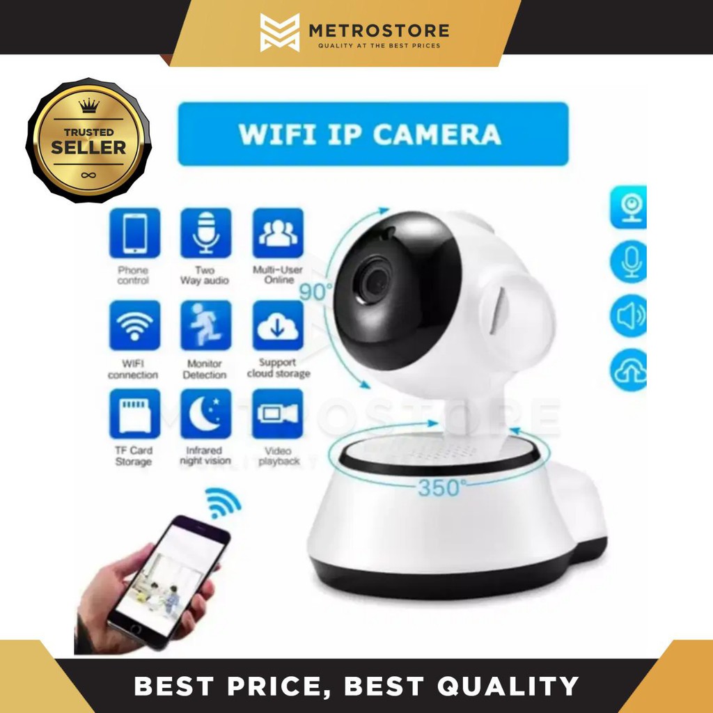 Jual Ip Camera Cctv Hd P Wireless Wifi V Pro Motion Detector Inframerah Indonesia Shopee