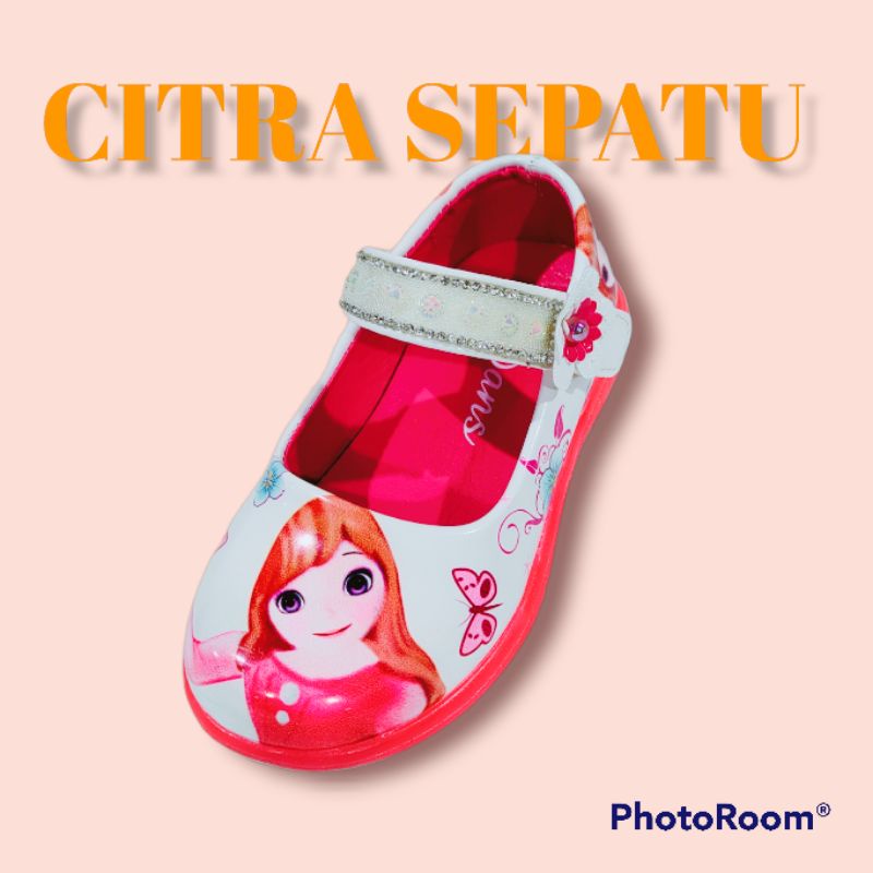 dans sepatu anak tansi princess cewek perempuan-White