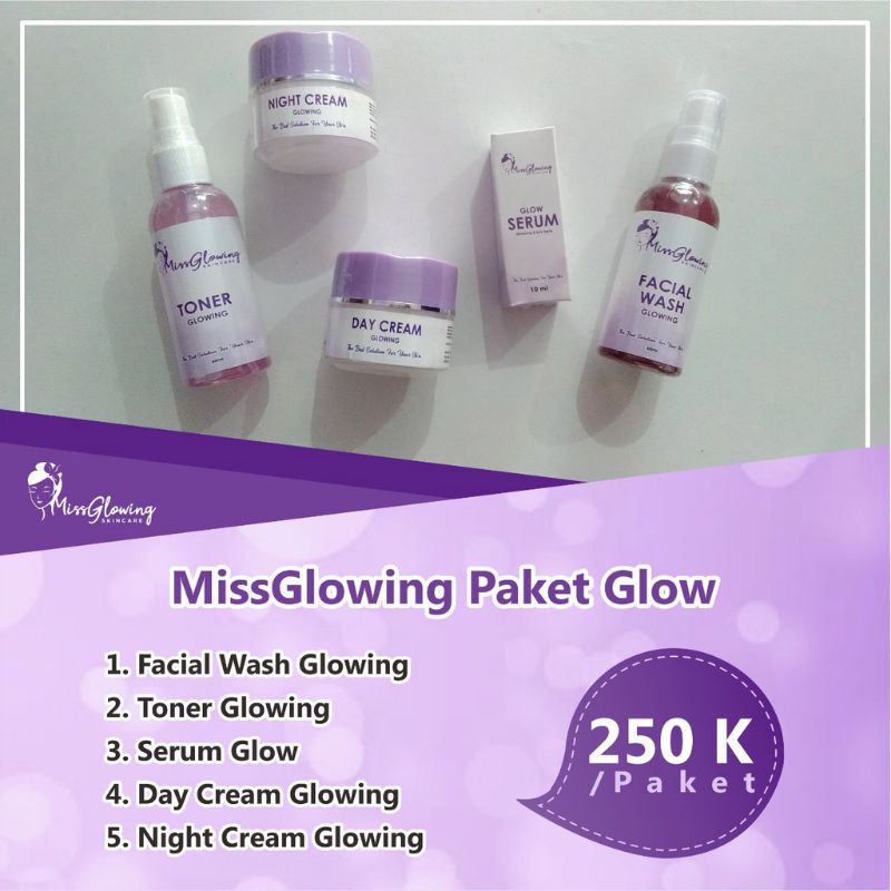 MISS GLOWING SKINCARE | PAKET GLOWING | PAKET ACNE | PAKET FLEK PEELING | PAKET REVI. RSD CIREBON