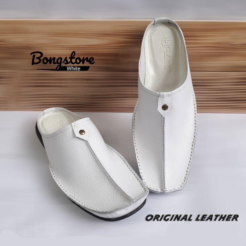 sandal sepatu pria selop bustong habib kulit asli berkualitas premium