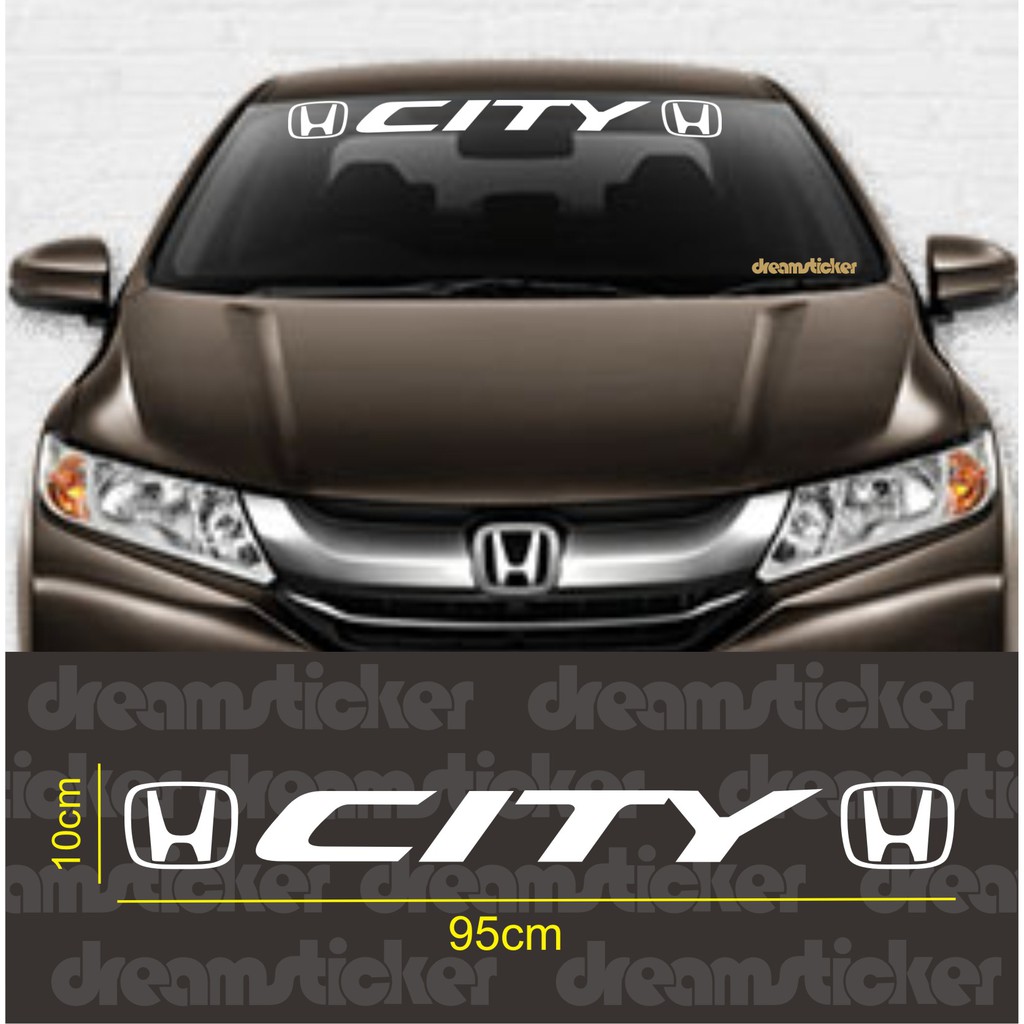 Sticker Kaca Depan Mobil Honda City Windshield Cutting Stiker