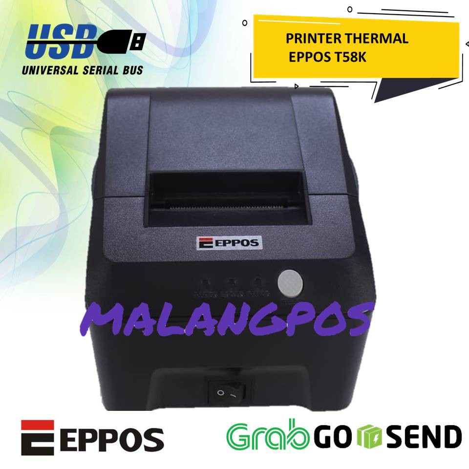 PRINTER KASIR THERMAL EPPOS T58K 58MM MANUAL CUTTER PRINTER STRUK TOKO