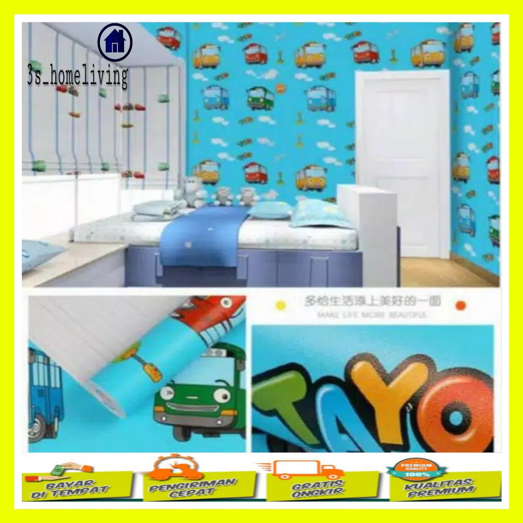 (COD) Wallpaper Dinding Tayo,/ Wallpaper / Wallpaper Tayo, 900