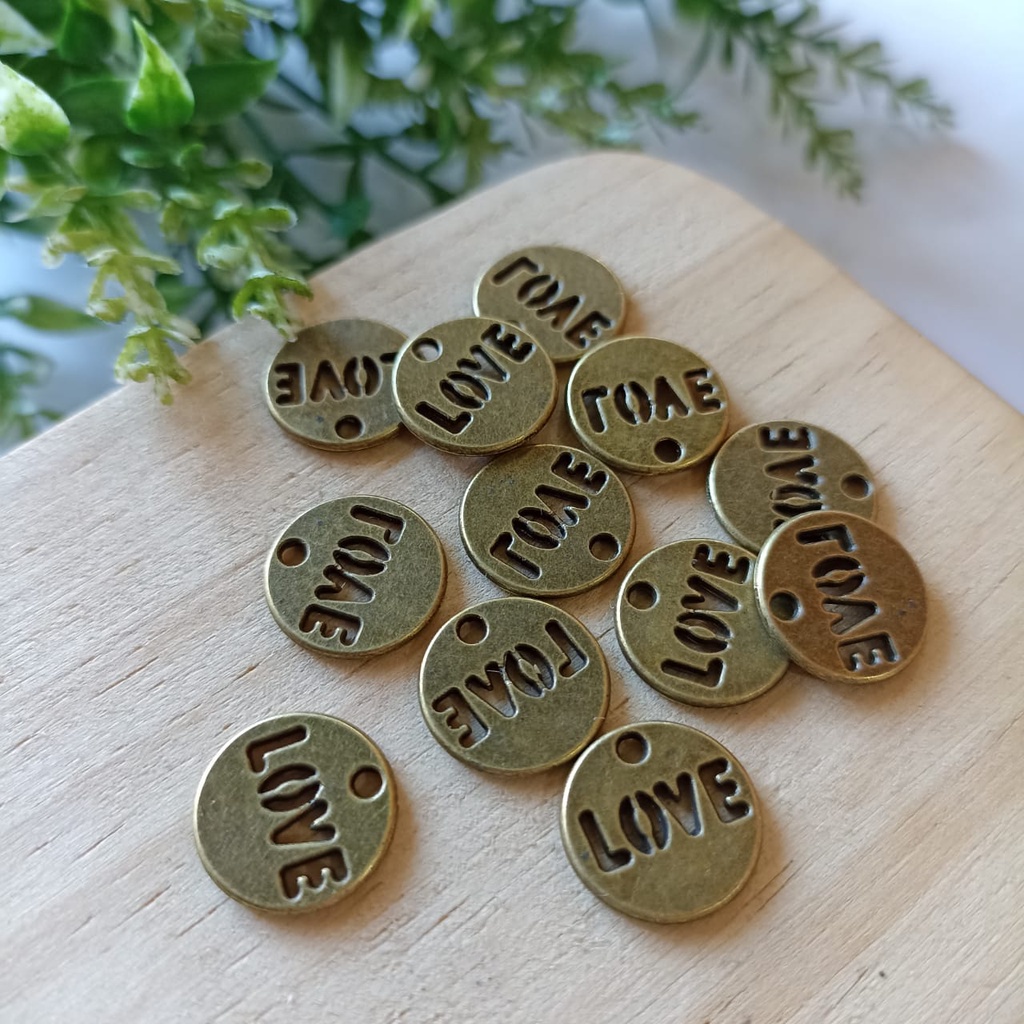 CHARM BANDUL BULAT LOVE - CHARM BANDUL KALUNG GELANG