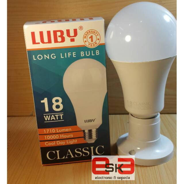 Lampu LED LUBY Classic 18 Watt