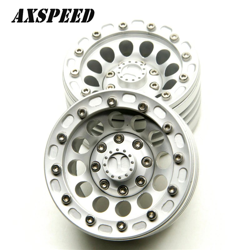 [FREONGKIR] Scx10 Trx-4 1.9 inch beadlock Aluminum Beadlock Wheel Rims Set For 1/10 TRX-4 SCX10 D90