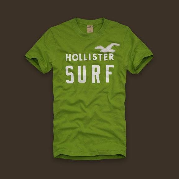HOLLISTER TSHIRT ELECTRIC LIME COLOUR HOLLISTER HYPE BEAST KAOS HOLLISTER