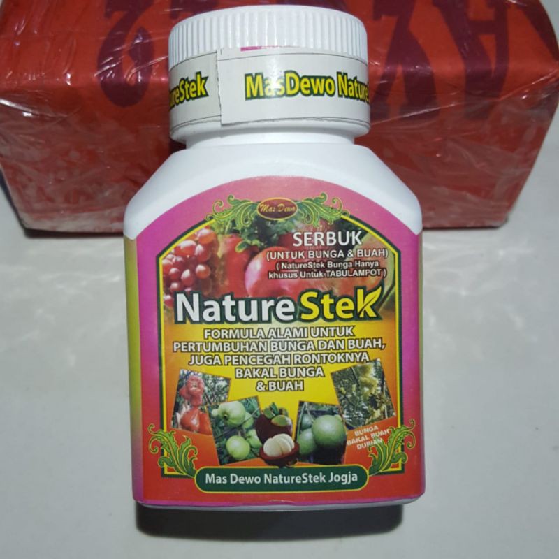 Pupuk Nature Stek Buah 100GR Formula Alami Pertumbuhan Buah dan Anti Rontok Bunga Bakal Buah