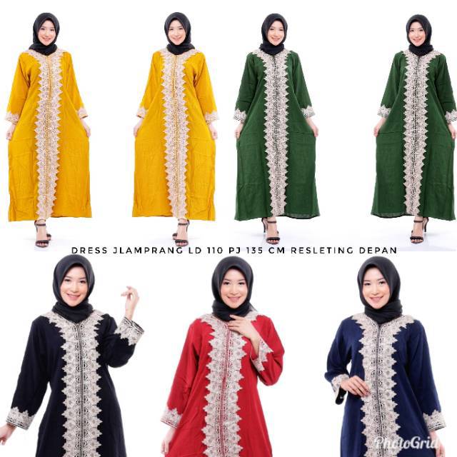 DASTER ARABIA JLAMPRANG | SANTUNG SUPER | RESLETING DEPAN BUSUI | MUSLIMAH LENGAN PANJANG