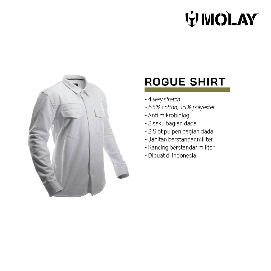 

Kemeja Putih MOLAY Coolfox Rogue Shirt