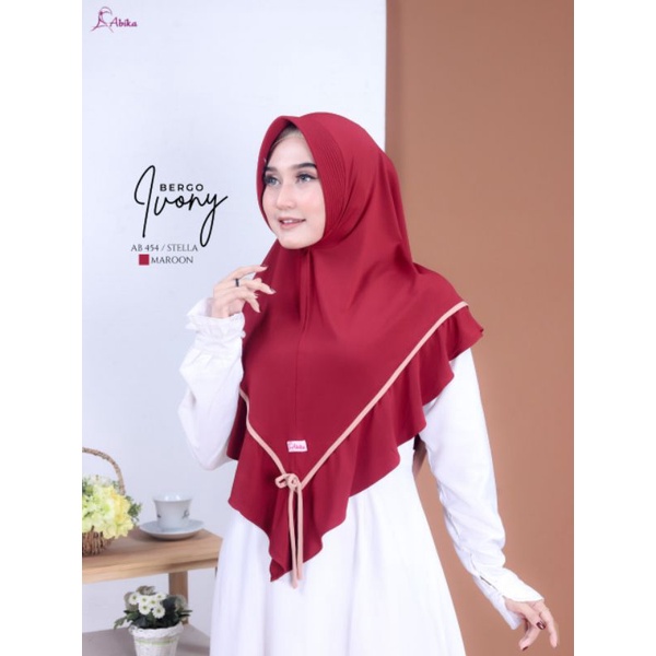 JILBAB HIJAB KERUDUNG BERGO IVONY by ABIKA