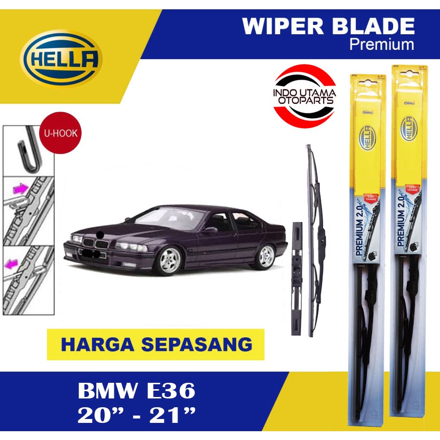 Wiper Blade Mobil BMW E36 HELLA Premium 2.0 (20-21)