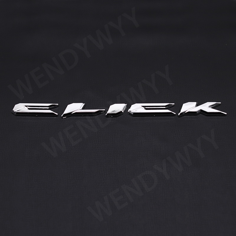 1 Pasang Stiker Emblem Klik 3D Motif Tulisan Honda Untuk Dekorasi Motor