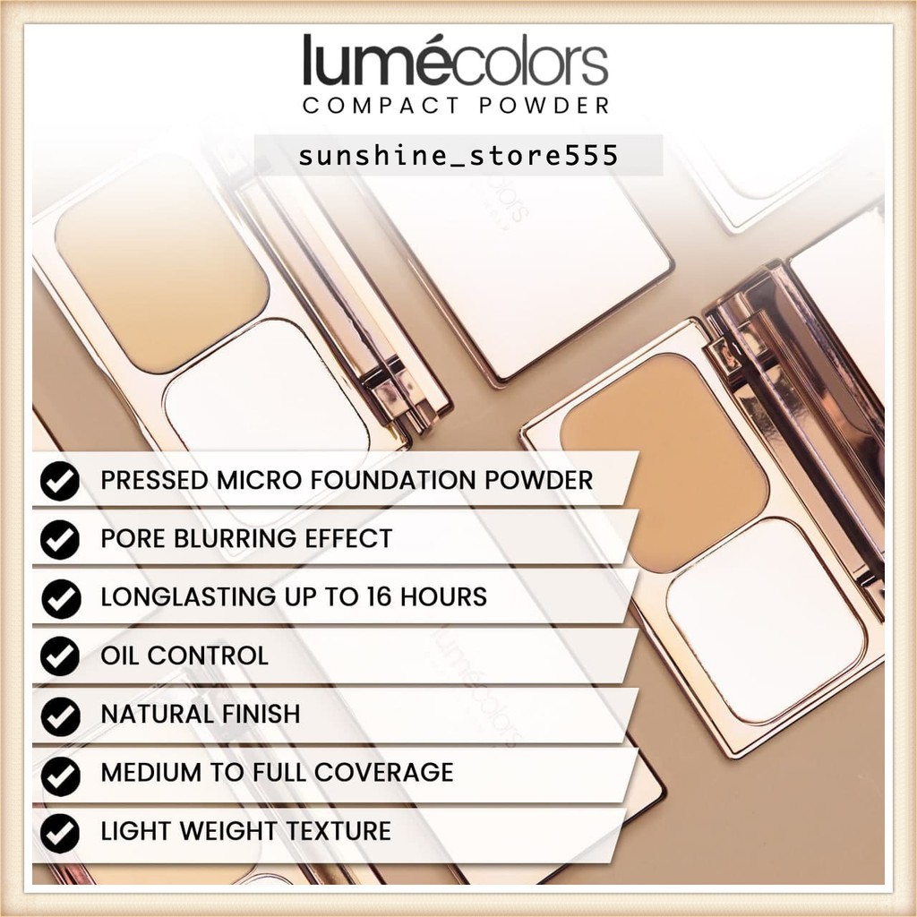 Lumecolors Pore Blurring Effect Compact Powder