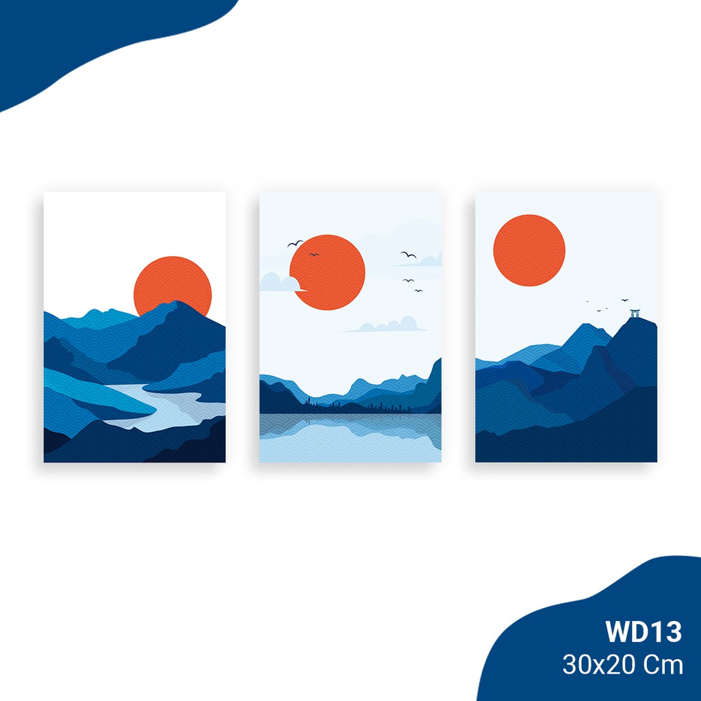 Hiasan Dinding Hiasan Kamar Wall Decor Jepang Gunung Fuji - WD13