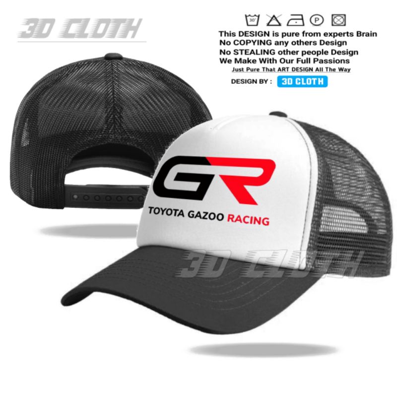 Topi Toyota Gazoo Racing Trucker Jaring