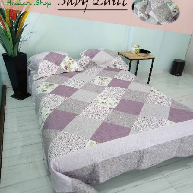 BED COVER SHABBY QUILT