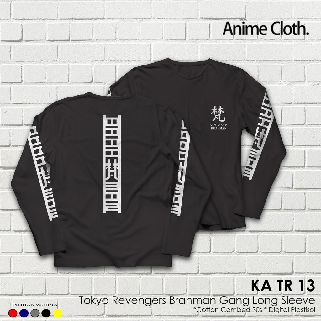 Kaos Lengan Panjang Anime Brahman Gang Anime Cosplay Tokyo Revengers KA TR 13