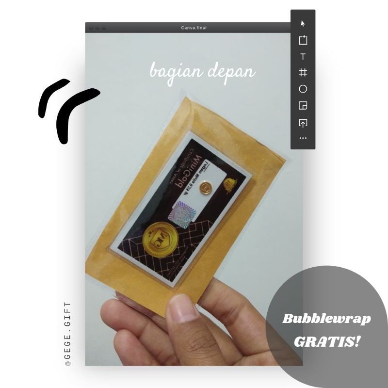 

AMPLOP PLASTIK GONI FLOWER UNTUK MINIGOLD / LM ANTAM / kado unik/ kado kekinian/ wedding gift