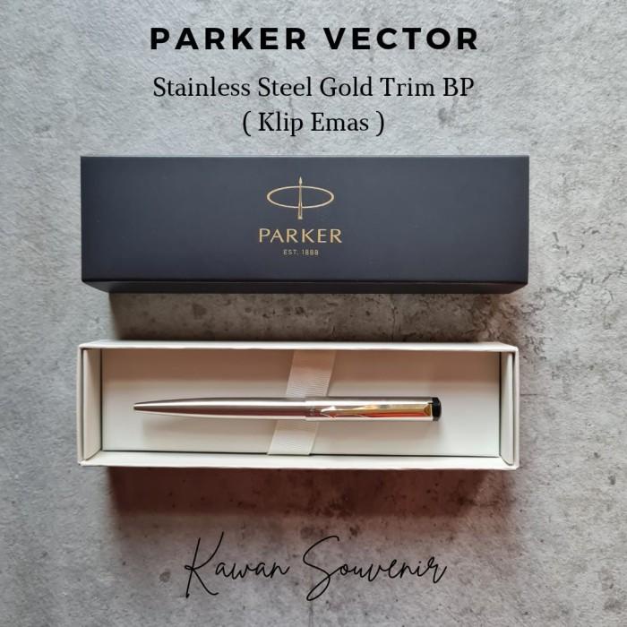 

Pulpen Parker Original Vector Stainless Steel Gt (Klip Emas) Bp