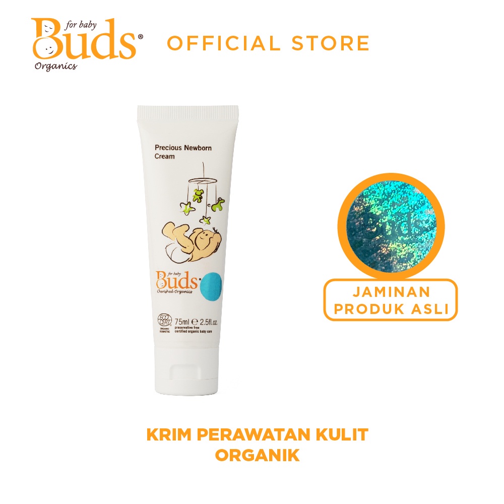 CBK - Buds Organics Precious Newborn Cream 75ml - Lotion atau Krim Perawatan Kulit Bayi dan Anak