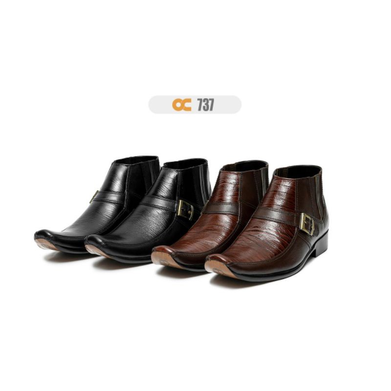 Sepatu Kulit Asli Pria Odon Cibaduyut,Oc 737