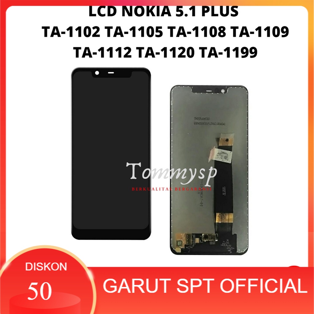 LCD NOKIA 5.1 PLUS FULLSET TOUCHSCREEN ORIGINAL