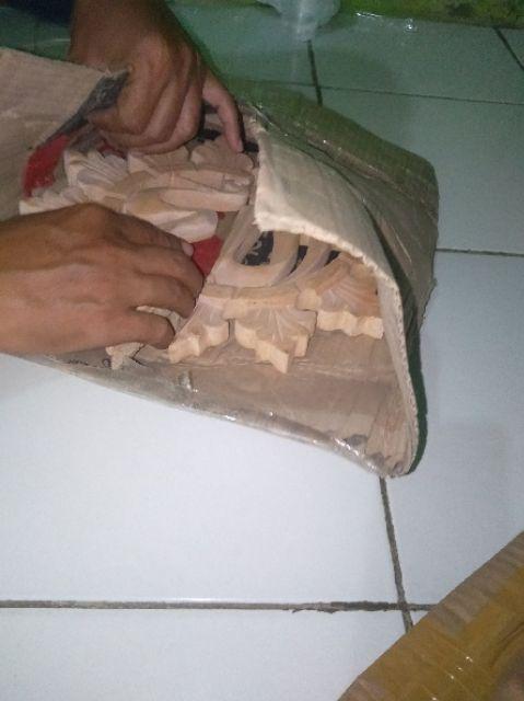 Ornamen Ukiran Lafadz Allah D 30x30cm