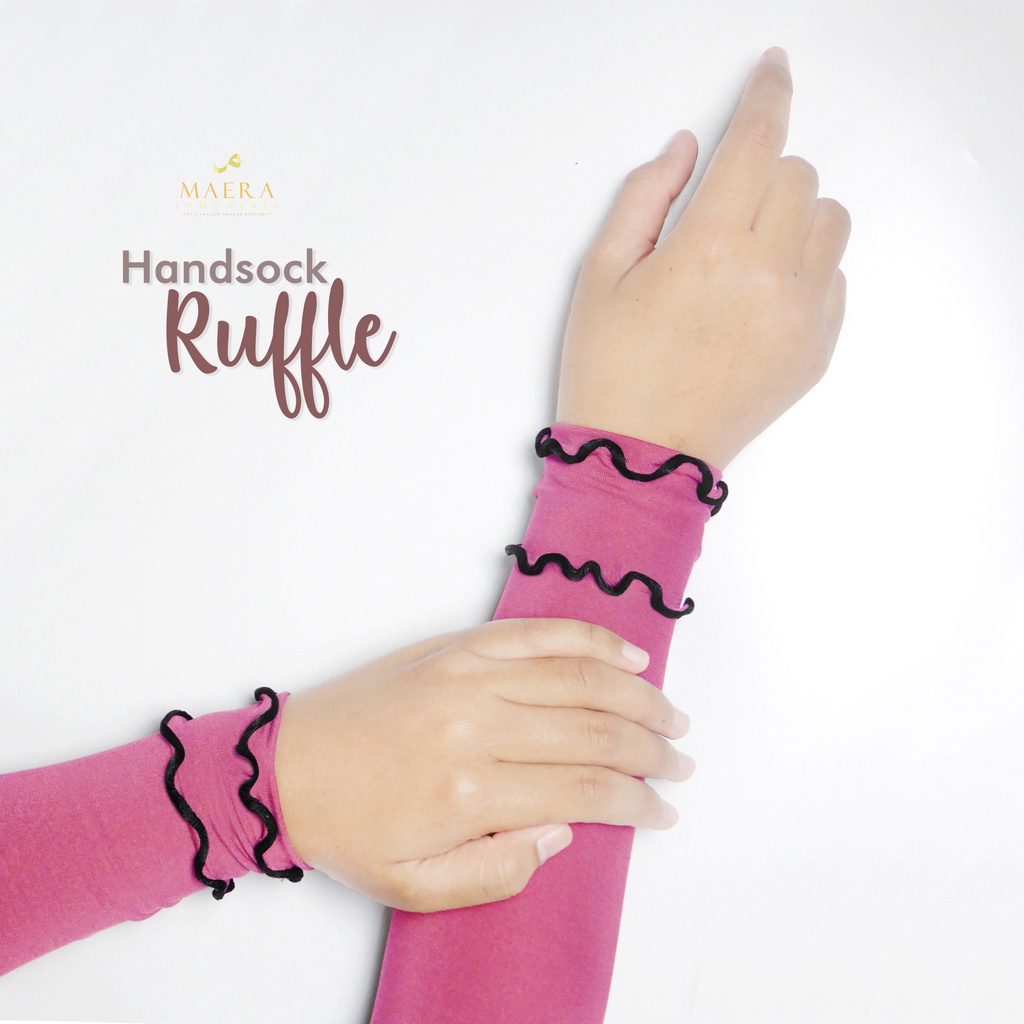 Handsock Manset Tangan Curly Kriwil bahan Jersey Premium By Maera