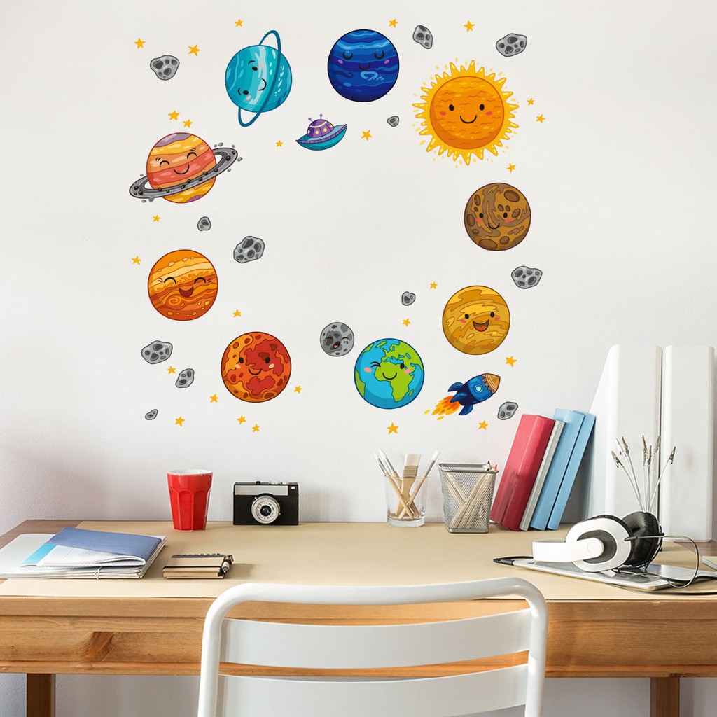 [GD] WALL STIKER STICKER DINDING TEMBOK PLANET KAMAR ANAK COWOK CEWEK S7 S8 S9 S10 S11 S12 KUDA PONY