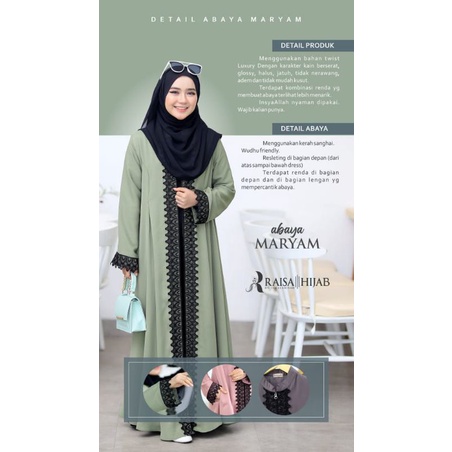 Abaya Maryam By Raisa Hijab