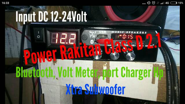 Kit Audio Mobil Power Amplifier Class D