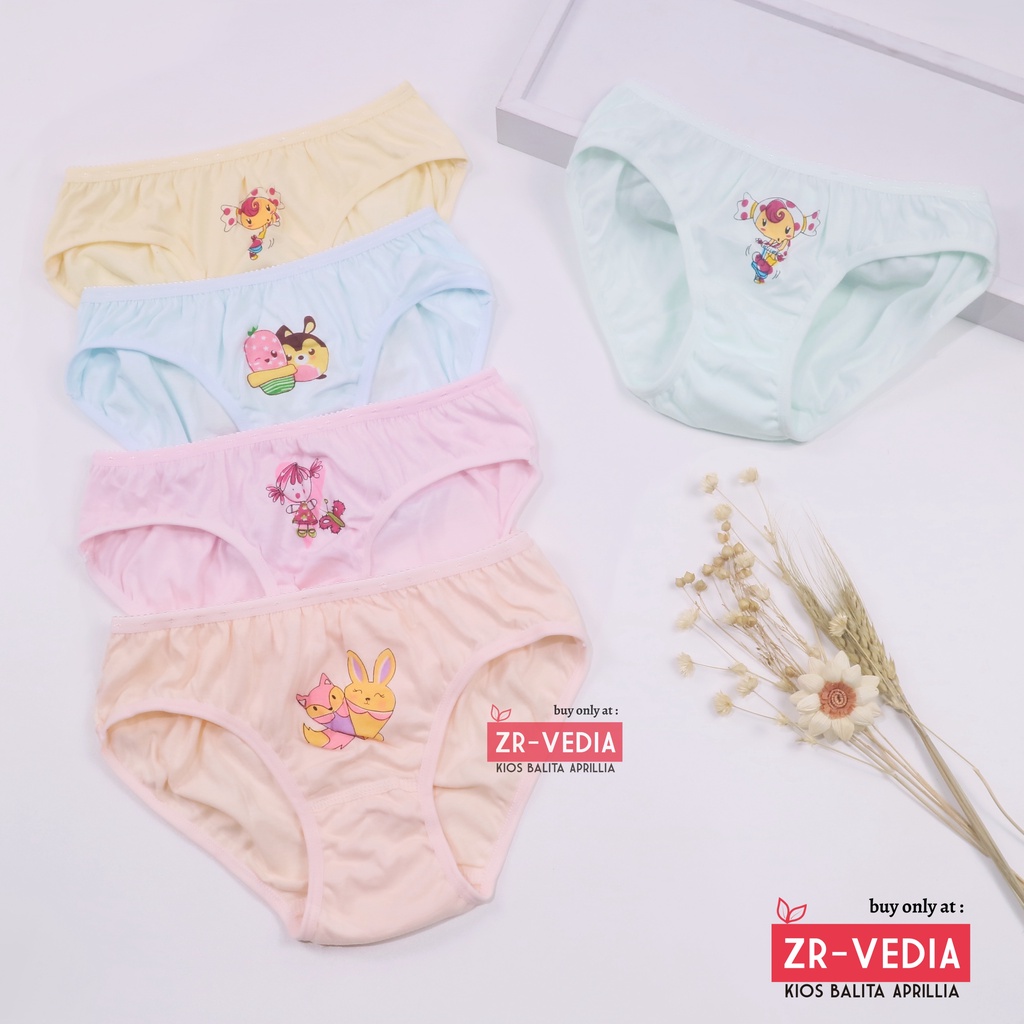 Celana Dalam 6-7 th ISI 6 &amp; 12 PC / CD Anak Perempuan Celana Dalam Anak Perempuan Pakaian Dalam Anak