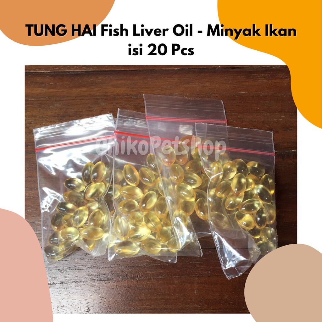 TUNG HAI Fish Liver Oil - MINYAK IKAN VITAMIN UNTUK KUCING ISI 20PCS