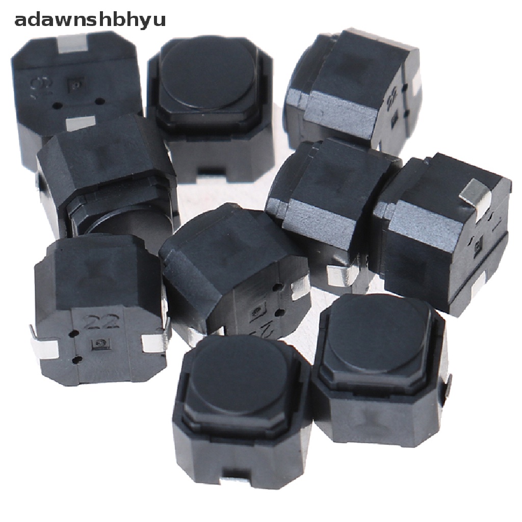 Adawnshbhyu 10Pcs Silent Tact Switch 6 * 6 * 5mm Silikon Tombol Switch Saklar Sentuh