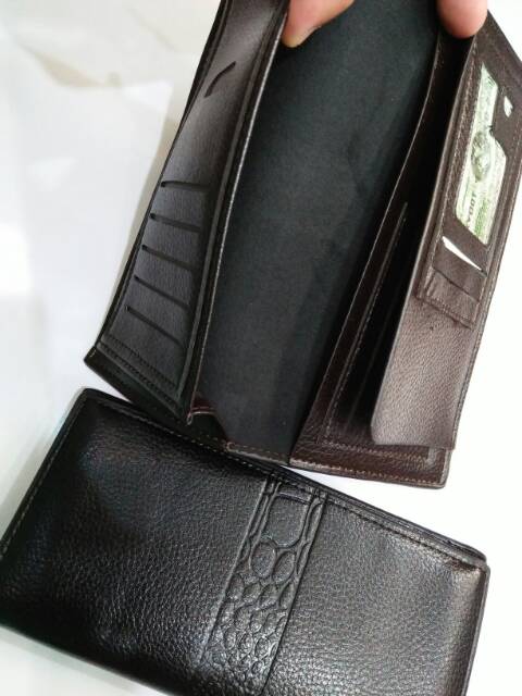 Dompet panjang kulit sintetis import