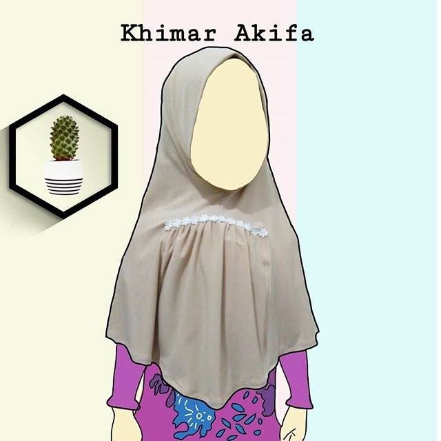 KHIMAR AKIFA / hijab anak / hijab baby / kerudung anak / khimar anak,