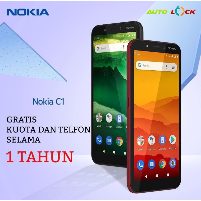 NOKIA C1 GARANSI RESMI RAM 1/16 |  ANDROID NOKIA