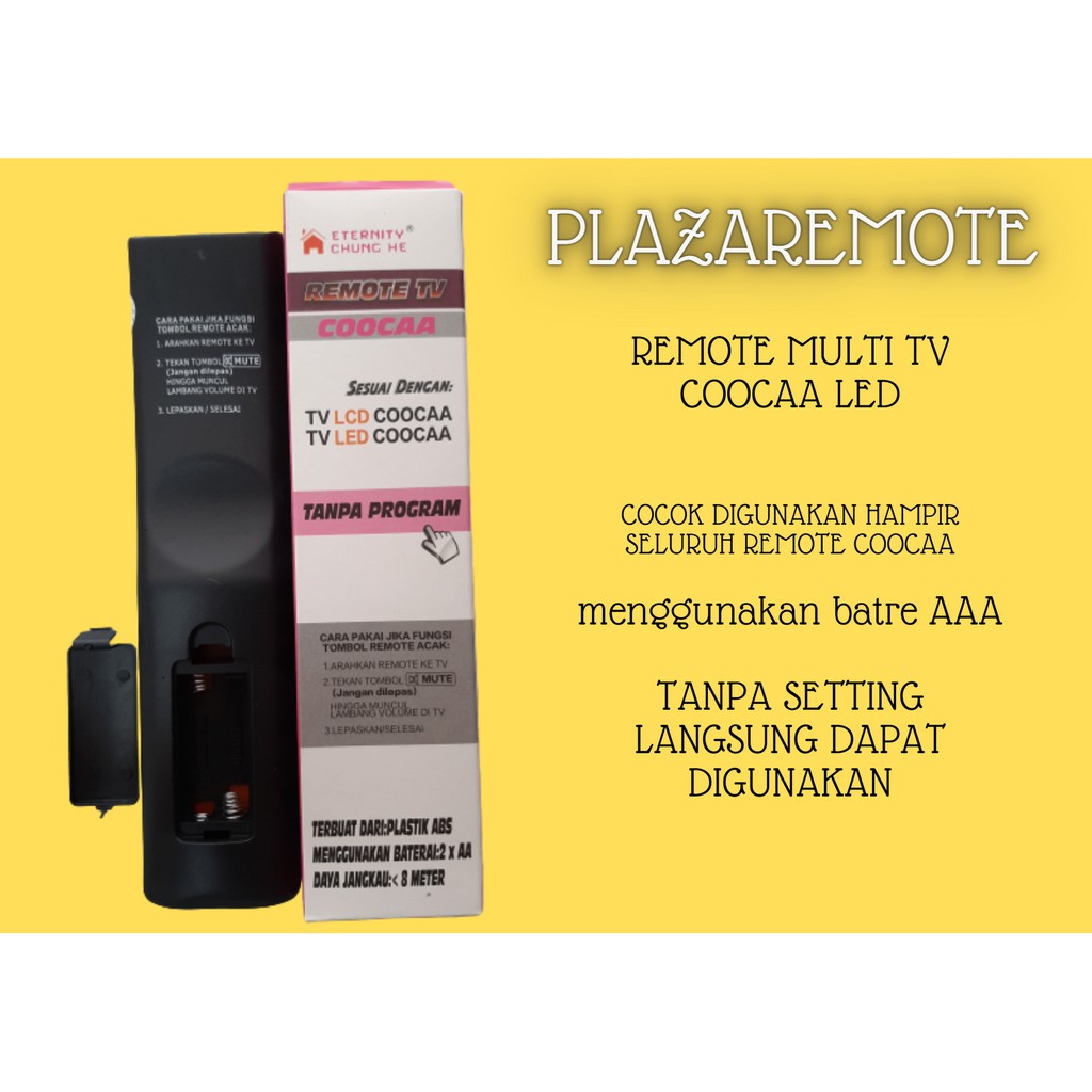 REMOTE COOCAA TV MULTI LED 462tr LANGSUNG PAKAI