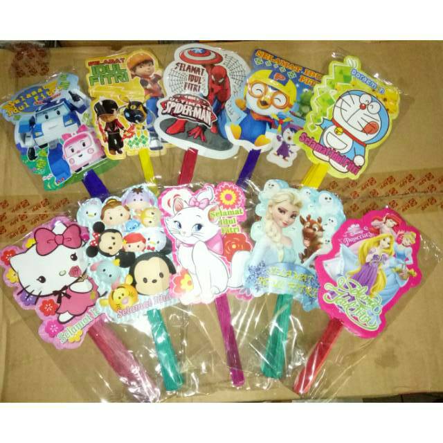 

Amplop lebaran karakter / amplop idul fitri karakter / angpao kipas / amplop kipas