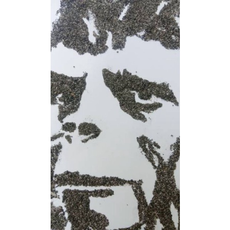 Kanvas Sketsa Wajah Lukisan Pasir Handmade jasa lukis Pajangan Dekorasi Rumah kado ulang tahun