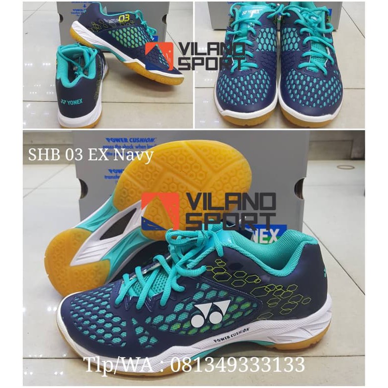 PROMO Sepatu Badminton Yonex SHB 03 EX Navy TERLARIS