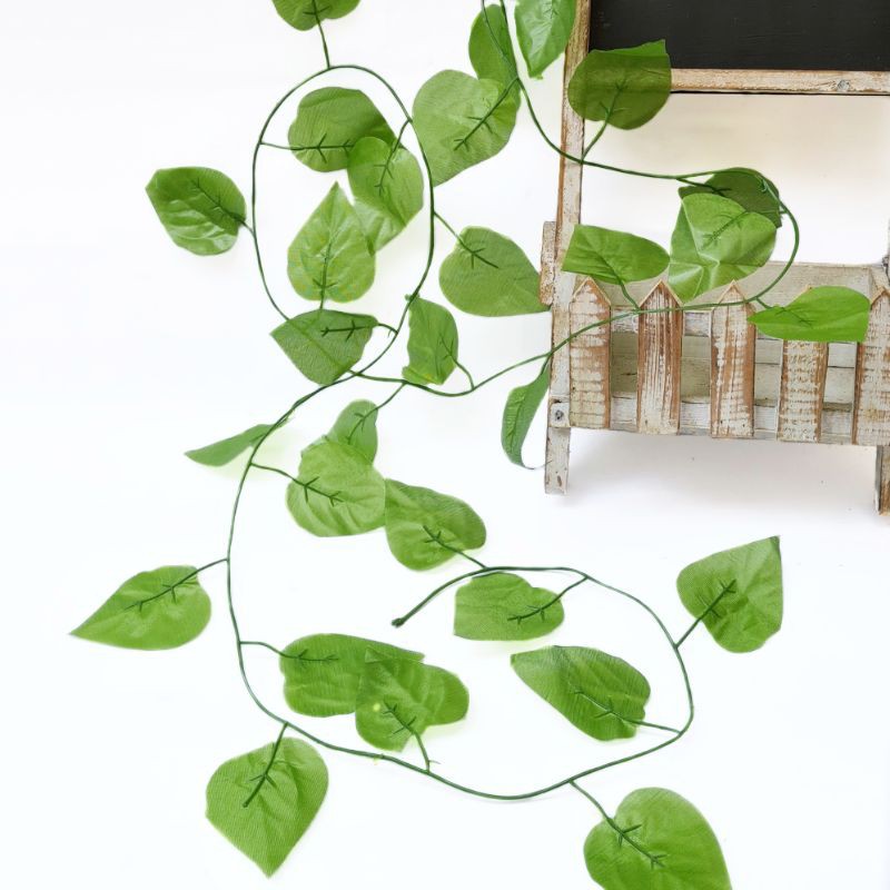 AL91 (12PCS) Daun Rambat 2,3m Motif Random Hiasan Dekorasi Interior Wedding Backdrop  Artificial