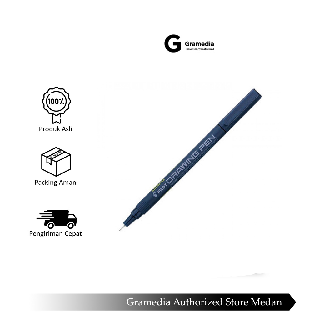 

Gramedia Medan - PILOT DRAW.PEN SW-DR 0,1 BLACK